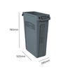 Slim Jim Waste Container with Venting Channels - 87 Litre