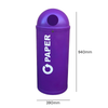 Coloured Slimline Classic Recycling Bin - 90 Litre