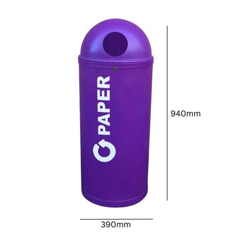 Coloured Slimline Classic Recycling Bin - 90 Litre