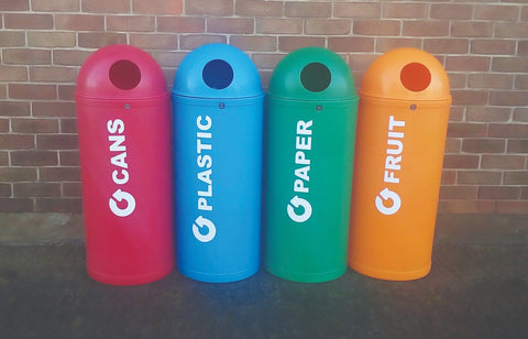 Coloured Slimline Classic Recycling Bin - 90 Litre