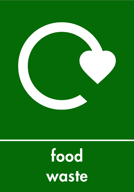 Small Food Waste Sticker