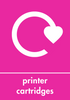 Small Printer Cartidges Recycling Sticker