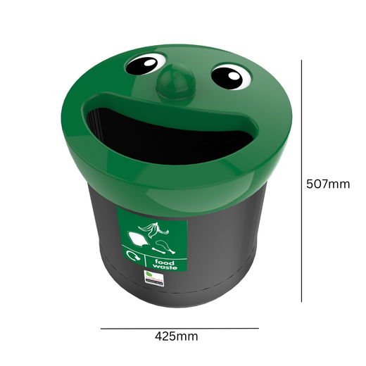 Novelty Smiley Face Recycling Bins