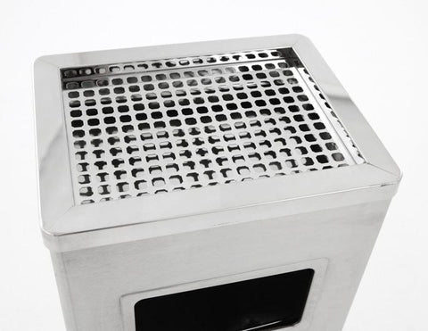 Square Litter and Cigarette Bin - 14.5 Litre