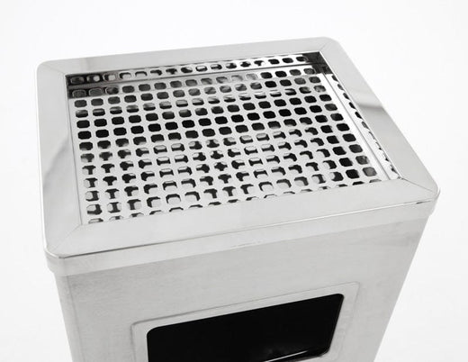 Square Litter and Cigarette Bin - 14.5 Litre