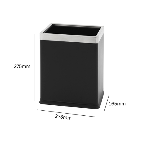 Square Hide a Bag Waste Paper Bin - 10 Litre