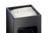 Durable Square Metal Bin with Integrated Sand Ashtray - 17 Litre