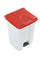 Step on Container with Coloured Lids - 45 Litre