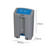 Single Envirostep Recycling Bin - 90 Litre