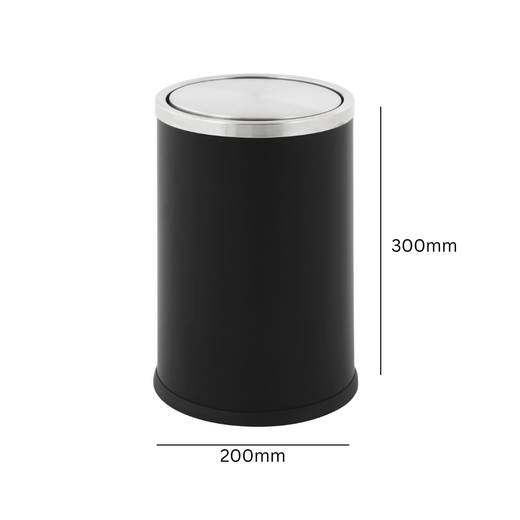 Swing Top Waste Paper Bin - 10 Litre