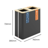 Trinity 2 Bay Internal Recycling Station - 2 x 90 Litre