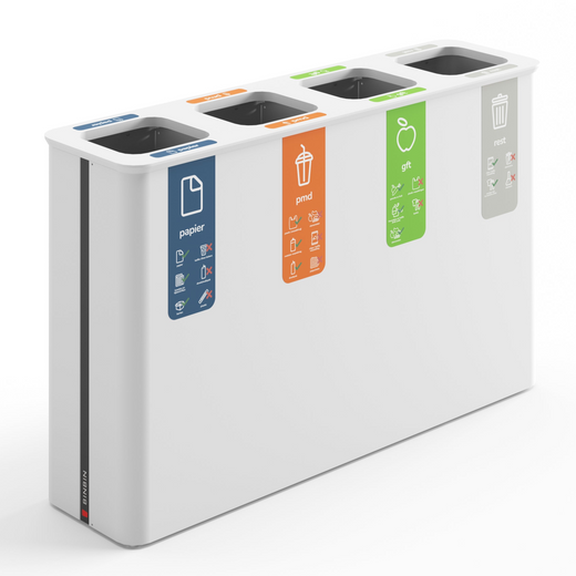 Trinity Quad Recycling Bin - 4 x 60 Litre