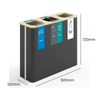 Trinity 3 Bay Internal Recycling Station - 3 x 60 Litre