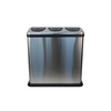 Push Lid Triple Recycling Bin - 3 x 20L
