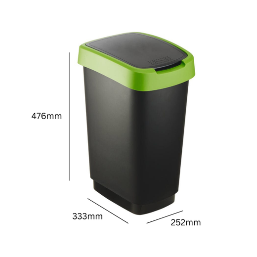 Plastic Internal Waste Bin with Double Operating Lid - 25 & 50 Litre Available