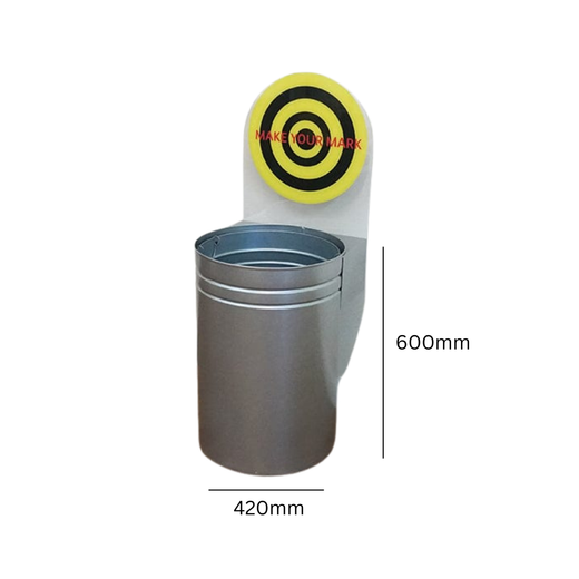Circular Waste Bin with Optional Target - 70 Litres