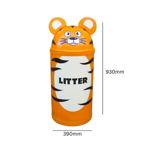 Animal Kingdom Tiger Litter Bin 50 Litre