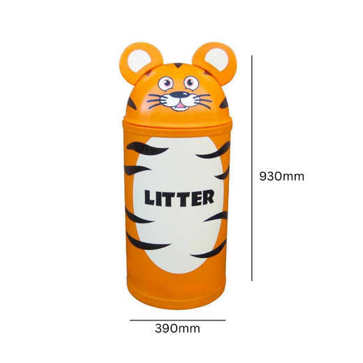 Animal Kingdom Tiger Litter Bin in 2 Sizes