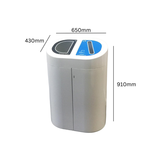 Torpedo Double Recycling Bin - 120 Litre