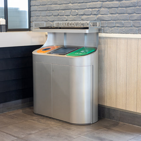 Torpedo Triple Recycling Station with Tray Unit - 162 Litre
