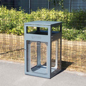 Barnsley Transparent Security Outdoor Litterbin - 112 Litre
