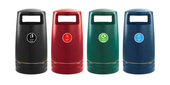 External Hooded Recycling Bin - 100 Litre