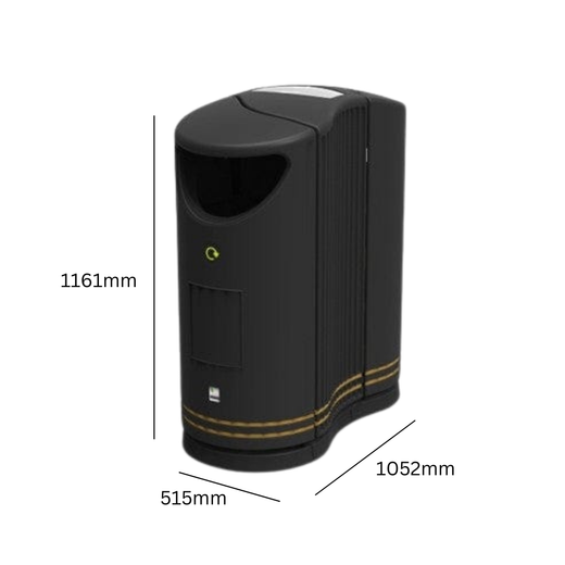 Outdoor Twinbin - 2 x 85 Litre Compartments