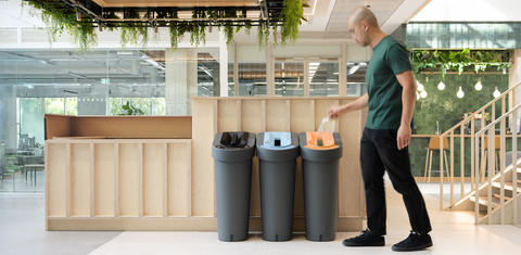 Smart Recycling Bin with Optional Lid Insert - 70 Litre