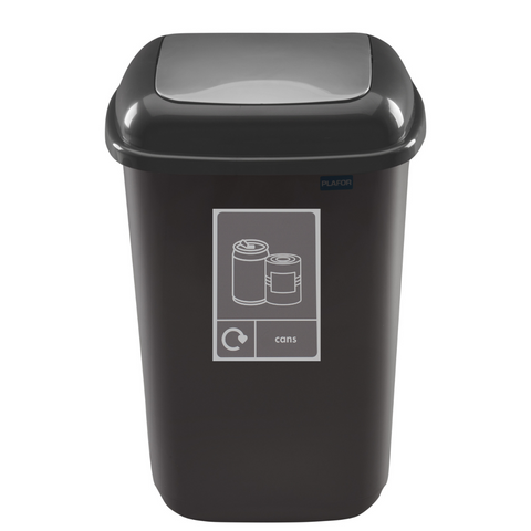 Plastic Push Lid 12-litre Recycling Bin