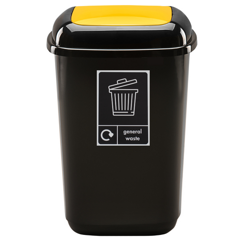 Plastic Push Lid 28 litre Recycling Bin