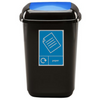 Plastic Push Lid 12-litre Recycling Bin