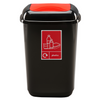 Plastic Push Lid 28 litre Recycling Bin