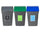 Swing Bin with Recycling Pictogram - 60 Litre