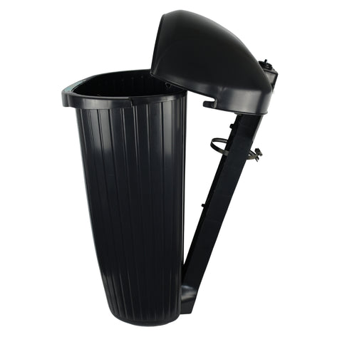 Large External Post Mountable Litter Bin - 50 Litre