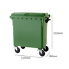 660 Litre Wheelie Bin