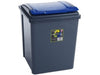 Recycling Bin with Coloured Lid and Choice of Sticker - 50 Litre