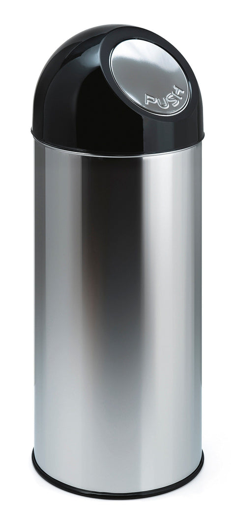 Stainless Steel Waste Bin with Liner - 55 Litre