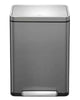 grey 45 litre pedal bin with lid closed