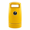 Yellow External Hooded Litter Bin - 100 Litre