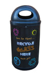 Colourful Blackboard Recycling Bin - 130 Litre