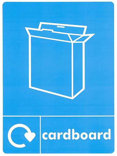 Cardbored Sticker A5 Cardboard Recycling Sticker