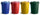 Coloured Outdoor Plastic Dustbin with Lockable Lid - 110 Litre