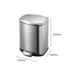 EKO Della Pedal Bin - Available in 3 Sizes