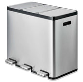 Ecocasa 3 Compartment Kitchen Recycling Bin - 3 x 20 Litre