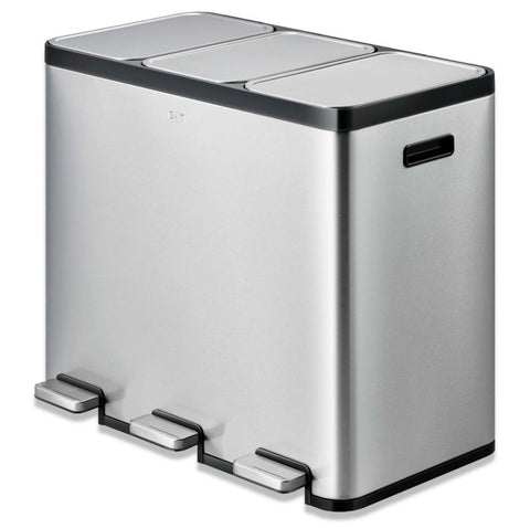Ecocasa 3 Compartment Kitchen Recycling Bin - 3 x 20 Litre
