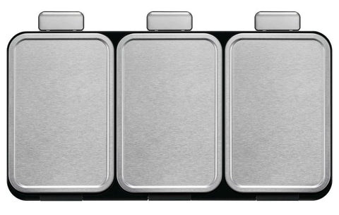 Ecocasa 3 Compartment Kitchen Recycling Bin - 3 x 20 Litre