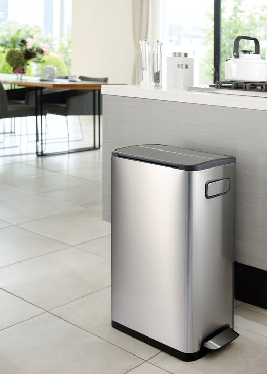 EKO Ecofly Slim Two Compartment Recycling Bin - 2 x 20 Litre