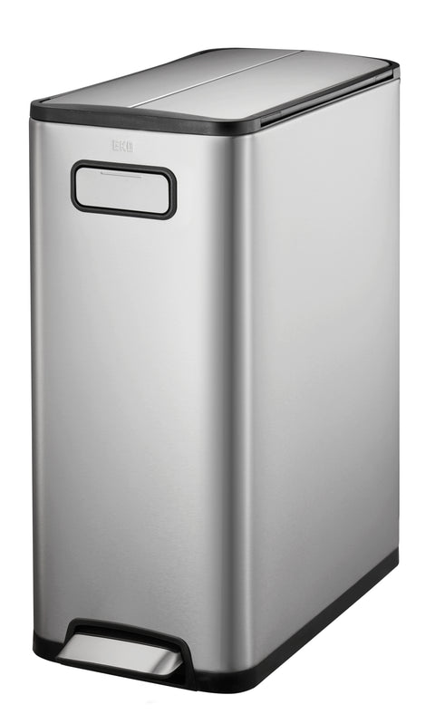 EKO Ecofly Slim Two Compartment Recycling Bin - 2 x 20 Litre
