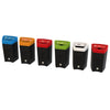33 Litre capacity Enviropod bins in assorted lid colours.