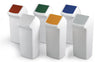 Contemporary White Swing Lid Recycling Bin - 40 Litre